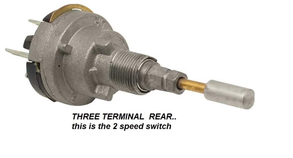 Wiper Switch: 65-67 GM various 2 speed